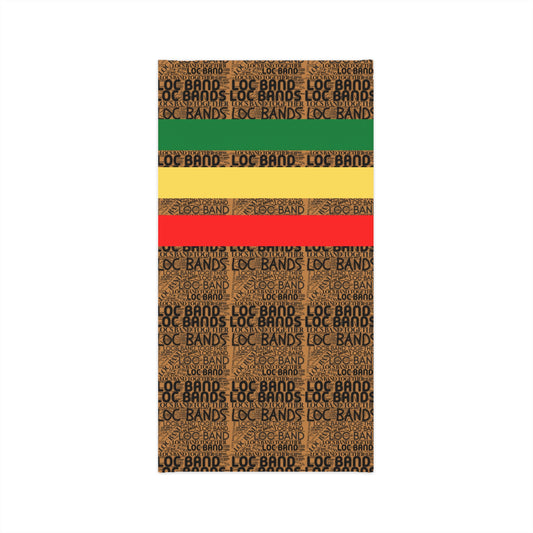 Loc Bands Text Repeat Design, Brown Black